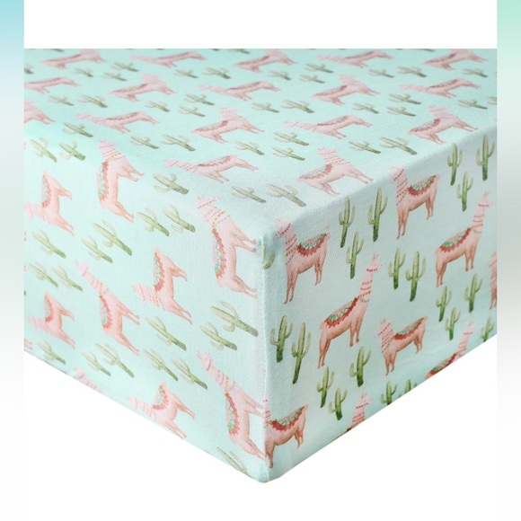 Copper Pearl Fitted Knit Crib Sheet/Changing Table Cover Cusco Design - Picture 2 of 3